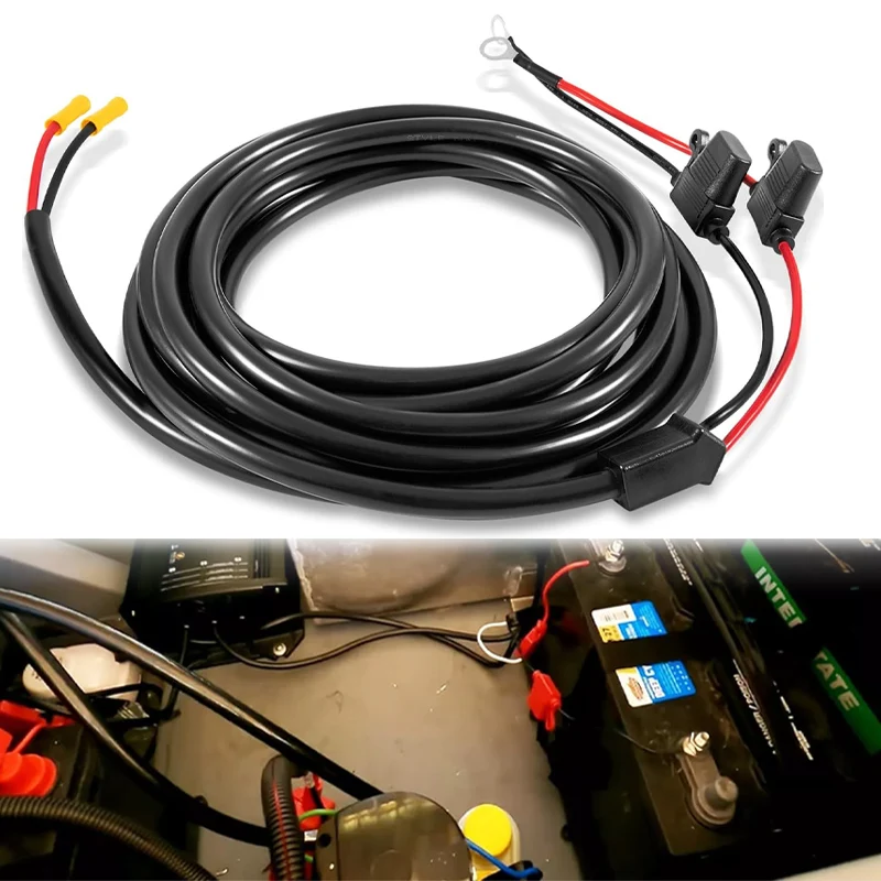 Replacement 1820089 MK-EC-15 Marine Battery ChargerOutput Extension Cable for Minn Kota Battery Chargers, 15 feet, Black
Replacement 1820089 MK-EC-15 Marine Battery ChargerOutput Extension Cable for Minn Kota Battery Chargers, 15 feet, Black