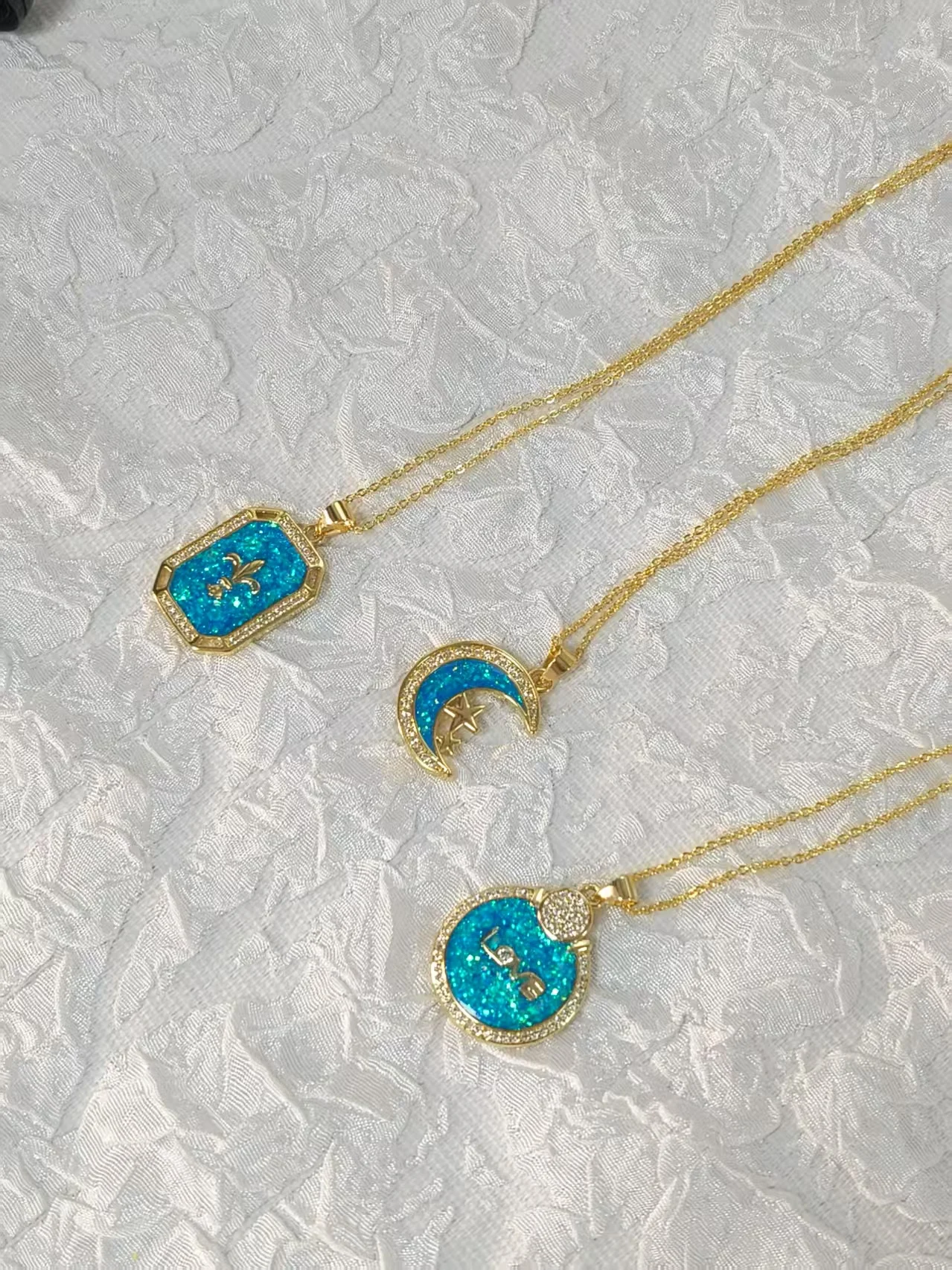 Ins Trendy Stainless Steel Natural Opal Moon/Sun/Face Pendants Hypoallergenic Waterprooof Titanium Tag Chain Necklaces Jewelry
Ins Trendy Stainless Steel Natural Opal Moon/Sun/Face Pendants Hypoallergenic Waterprooof Titanium Tag Chain Necklaces Jewelry