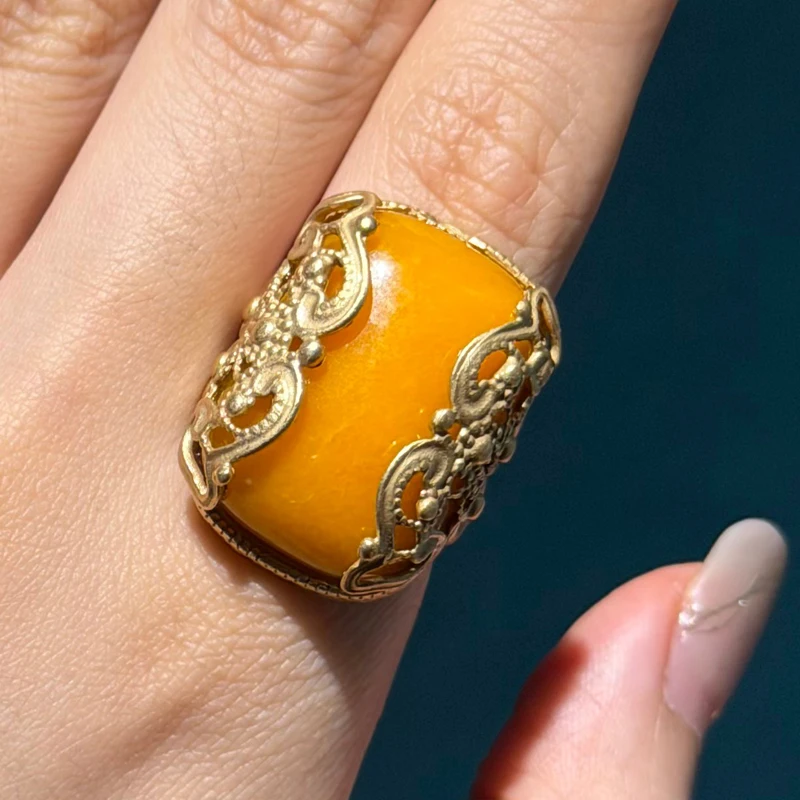 Vintage Square Beeswax Yellow Rings Natural Stone Jewelry High Quality Woman Accessories Luxury Gold Color Trends 2026 Wedding
Vintage Square Beeswax Yellow Rings Natural Stone Jewelry High Quality Woman Accessories Luxury Gold Color Trends 2026 Wedding