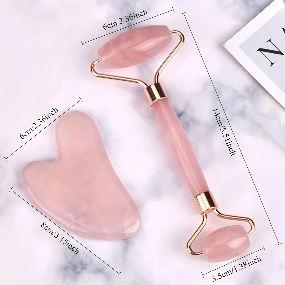 Pink Resin Gua Sha Stone Facial Roller Set, Manual Massage Tool for Face Neck Shoulder Lifting Firming Skin Muscle Relaxation
Pink Resin Gua Sha Stone Facial Roller Set, Manual Massage Tool for Face Neck Shoulder Lifting Firming Skin Muscle Relaxation