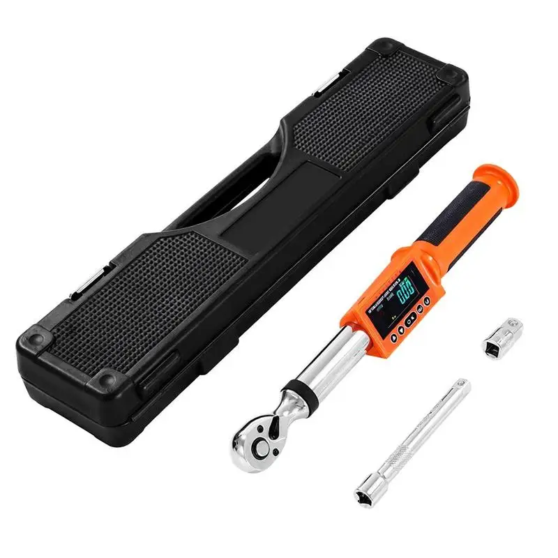 Digital torque wrench set with 3/8 inch drive (6.7–135 Nm) 72 teeth ±2% precise electronic torque wrench with preset value & LED notification car repair
Digital torque wrench set with 3/8 inch drive (6.7–135 Nm) 72 teeth ±2% precise electronic torque wrench with preset value & LED notification car repair