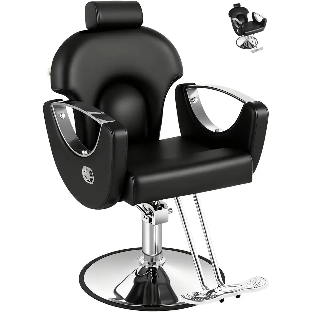 Stylish Reclining Barber Chair with Heavy-Duty Hydraulic Pump for Salon and Spa Use
Stylish Reclining Barber Chair with Heavy-Duty Hydraulic Pump for Salon and Spa Use