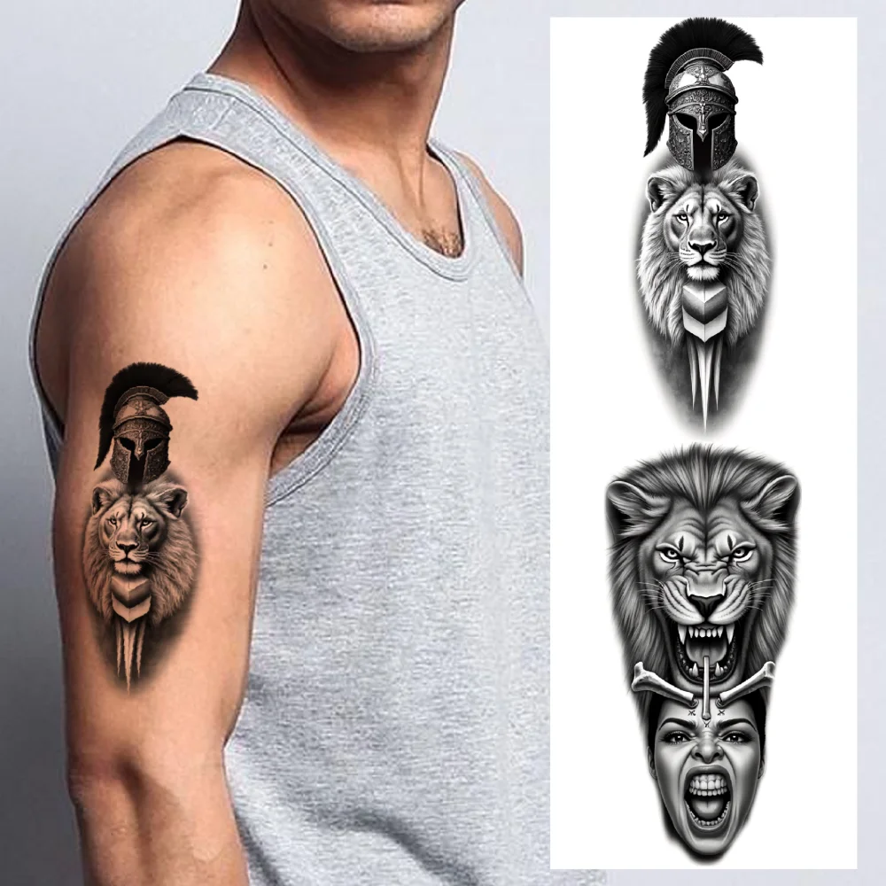 12pcs Temporary Tattoo Clock And Leaves Waterproof Long-lasting Body Stickers Portrait And Wolf Lion Head For Adult Thigh Arm
12pcs Temporary Tattoo Clock And Leaves Waterproof Long-lasting Body Stickers Portrait And Wolf Lion Head For Adult Thigh Arm