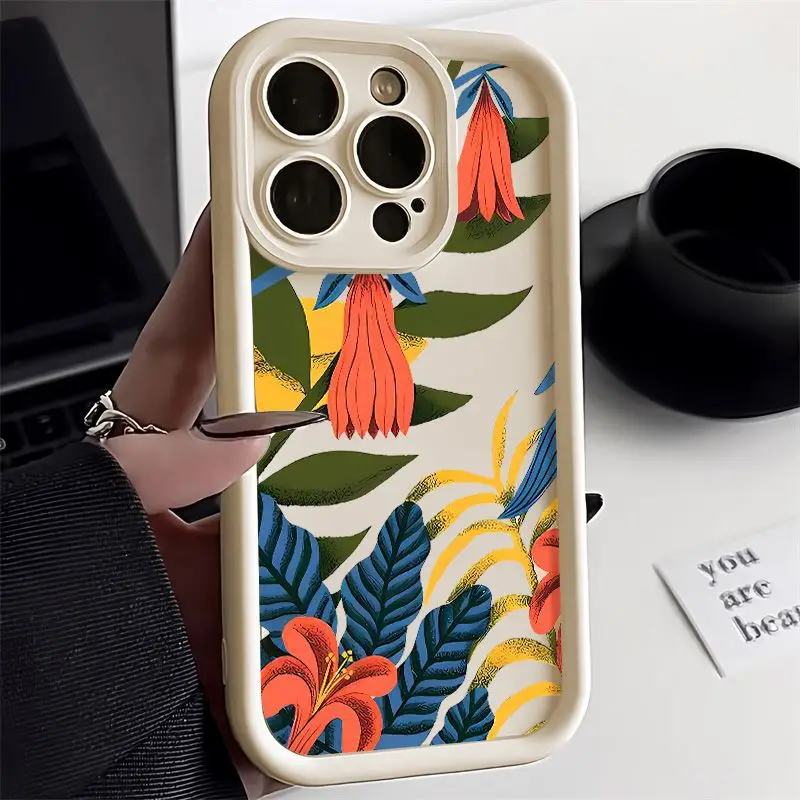 Flowers and plants are suitable for iPhone 16 PorMax phone case, suitable for Apple 13/12 cartoon holes
Flowers and plants are suitable for iPhone 16 PorMax phone case, suitable for Apple 13/12 cartoon holes