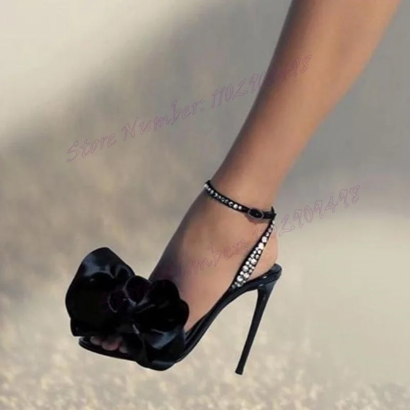 Black Flower Decor Ankle Strap Sandals Crystal Open Toe Shoes for Women Stilettos High Heels Shoes 2024 Zapatos Para Mujere
Black Flower Decor Ankle Strap Sandals Crystal Open Toe Shoes for Women Stilettos High Heels Shoes 2024 Zapatos Para Mujere