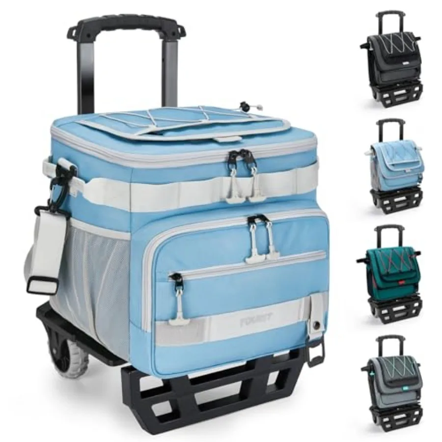 Collapsible Cooler with Wheels, Insulated Rolling Cooler with All-Terrain Cart, Waterproof Soft Sided Cooler Bag for Beach, Pic
Collapsible Cooler with Wheels, Insulated Rolling Cooler with All-Terrain Cart, Waterproof Soft Sided Cooler Bag for Beach, Pic
