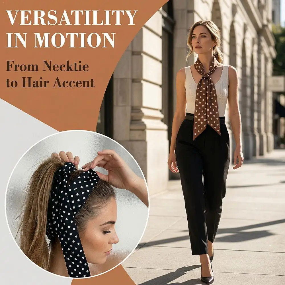 Premium Polyester Scarf Classic Polka Dot Pattern Lightweight Versatile Neck Headband Handbag Accessory Fashion Gift for Women
Premium Polyester Scarf Classic Polka Dot Pattern Lightweight Versatile Neck Headband Handbag Accessory Fashion Gift for Women