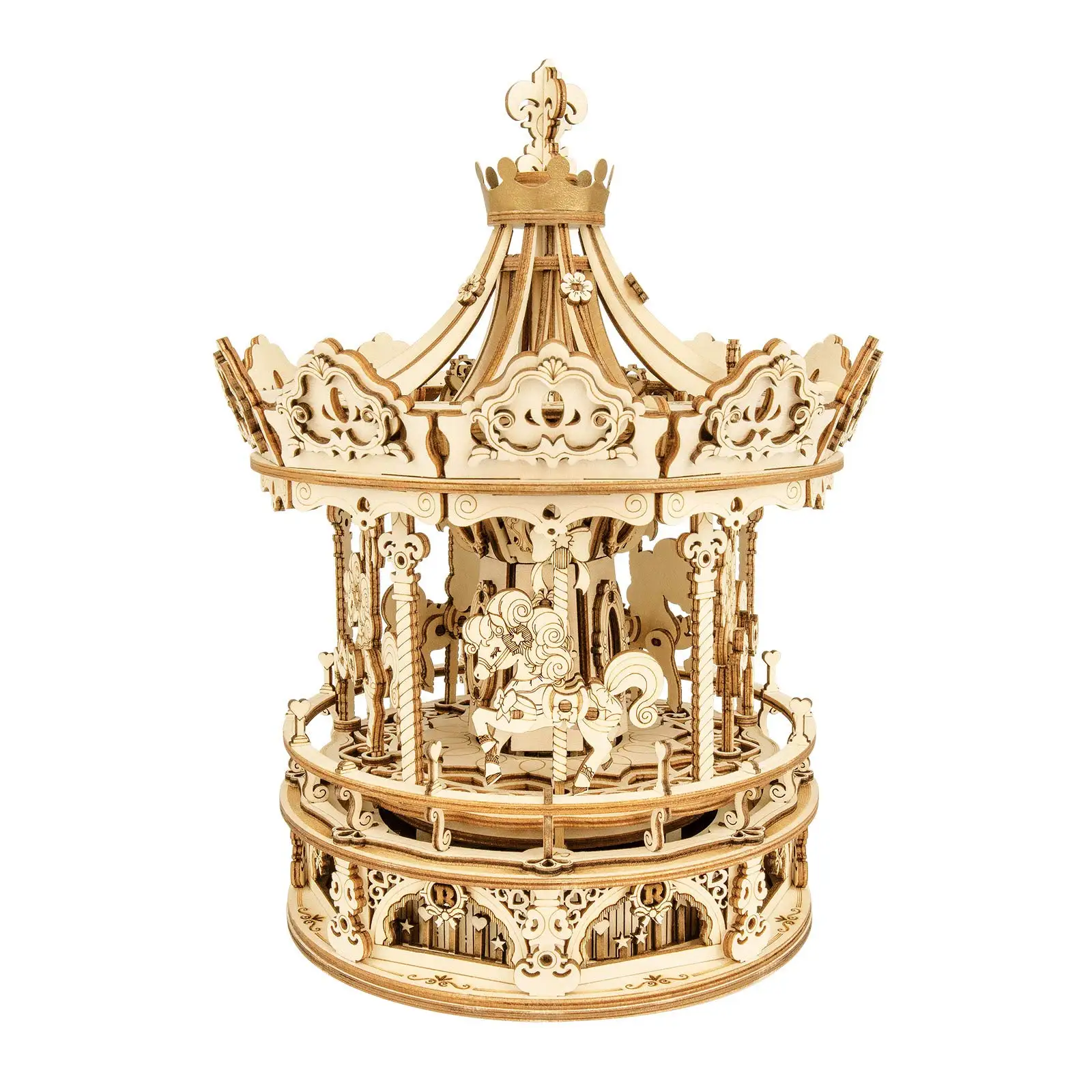 Robotime 3D Wooden Puzzle 336pcs Rotatable DIY Romantic Carousel Game Gift for Children Kids Adult AMK62 Assembly Music Box Toy
Robotime 3D Wooden Puzzle 336pcs Rotatable DIY Romantic Carousel Game Gift for Children Kids Adult AMK62 Assembly Music Box Toy