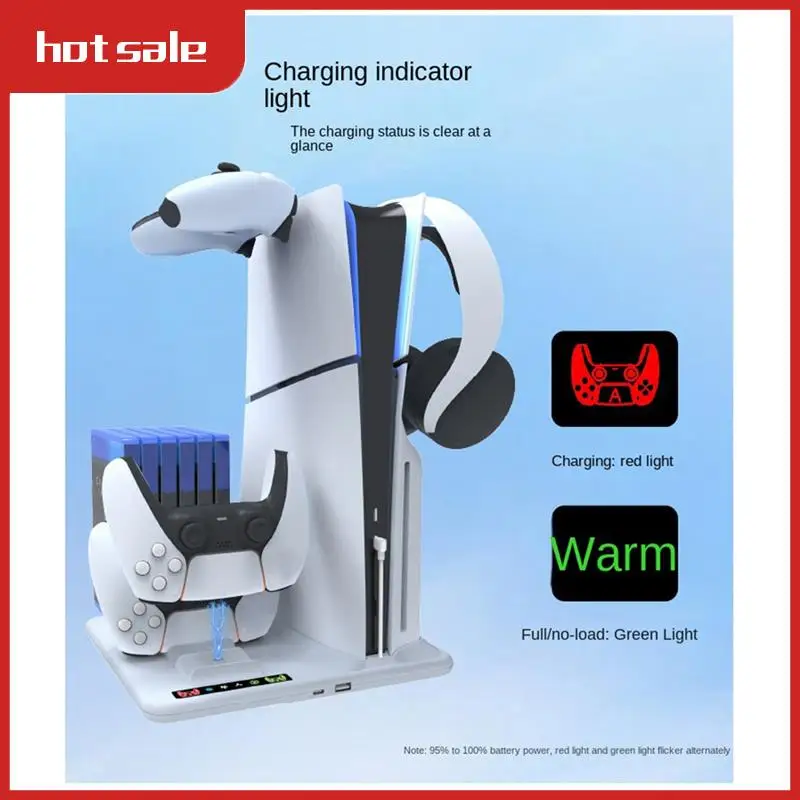VVNB-For PS5 Slim Stand Base And Cooling Fan Charger With Controller Charging Station For PS5 Slim Accessories Dock
VVNB-For PS5 Slim Stand Base And Cooling Fan Charger With Controller Charging Station For PS5 Slim Accessories Dock