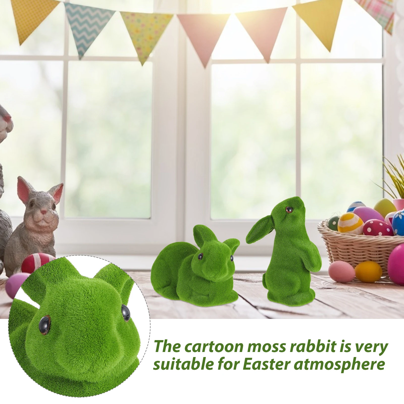 Foam Baby Rabbit Simulated Decoration Easter Flocked Bunny Wicker Table Decorations Realistic Shape Lovely Design Safe
Foam Baby Rabbit Simulated Decoration Easter Flocked Bunny Wicker Table Decorations Realistic Shape Lovely Design Safe