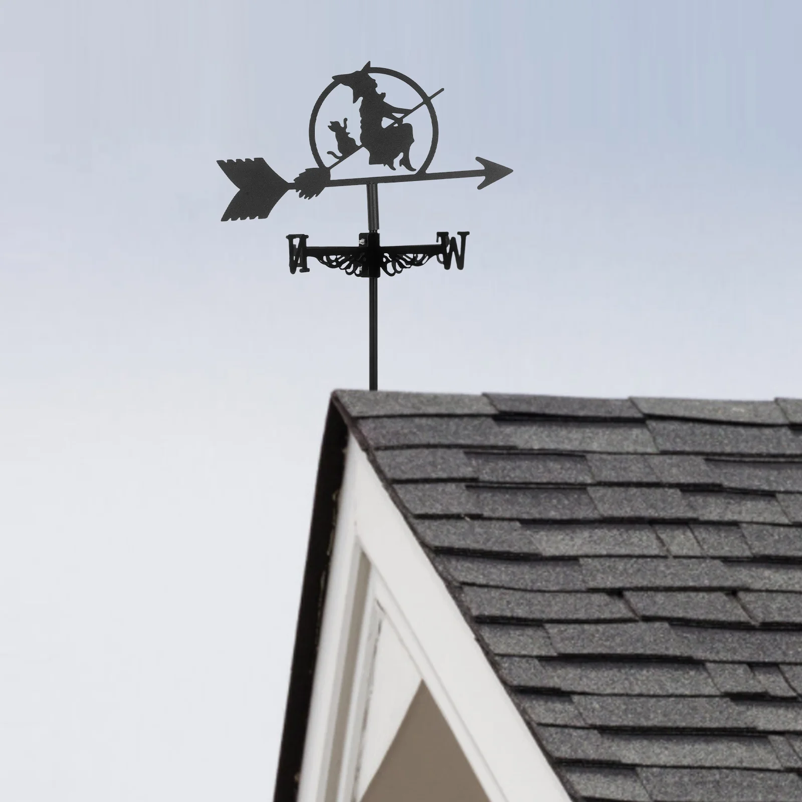Elegant Metal Witch Weather Vane Farmhouse Garden Direction Indicator Outdoor Ornament Roof Yard Decoration Wind Vane Spinner
Elegant Metal Witch Weather Vane Farmhouse Garden Direction Indicator Outdoor Ornament Roof Yard Decoration Wind Vane Spinner