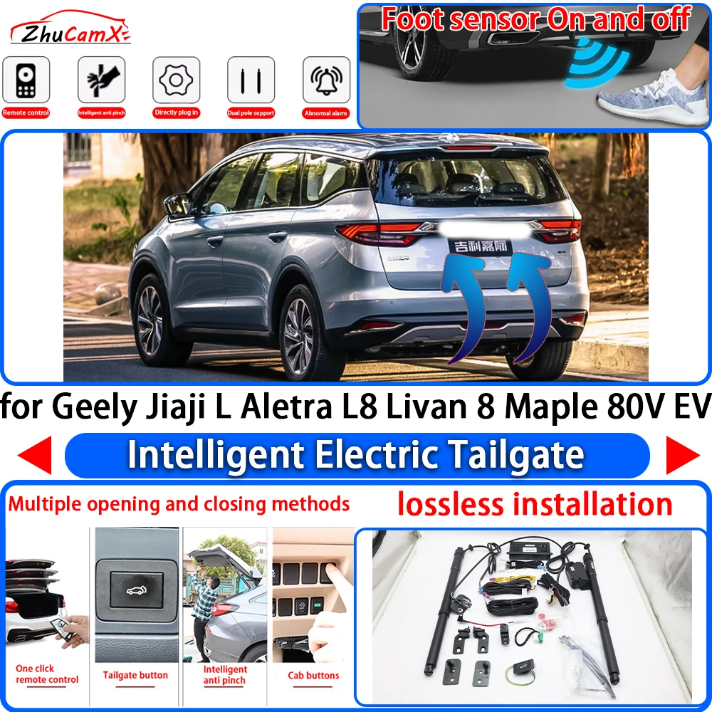 ZhuCamX for Geely Jiaji L Aletra L8 Livan 8 Maple 80V EV OEM Power Liftgate Trunk Electric Suction Tailgate Tail Gate Lift Strut
ZhuCamX for Geely Jiaji L Aletra L8 Livan 8 Maple 80V EV OEM Power Liftgate Trunk Electric Suction Tailgate Tail Gate Lift Strut