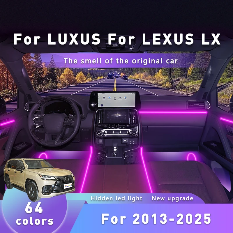 FILIPLI For LEXUS NX For 2019 DIY Cyberpunk Acrylic Car Ambient Light 64 RGB Bluetooth Controlled Music Sync Car Interior Light
FILIPLI For LEXUS NX For 2019 DIY Cyberpunk Acrylic Car Ambient Light 64 RGB Bluetooth Controlled Music Sync Car Interior Light