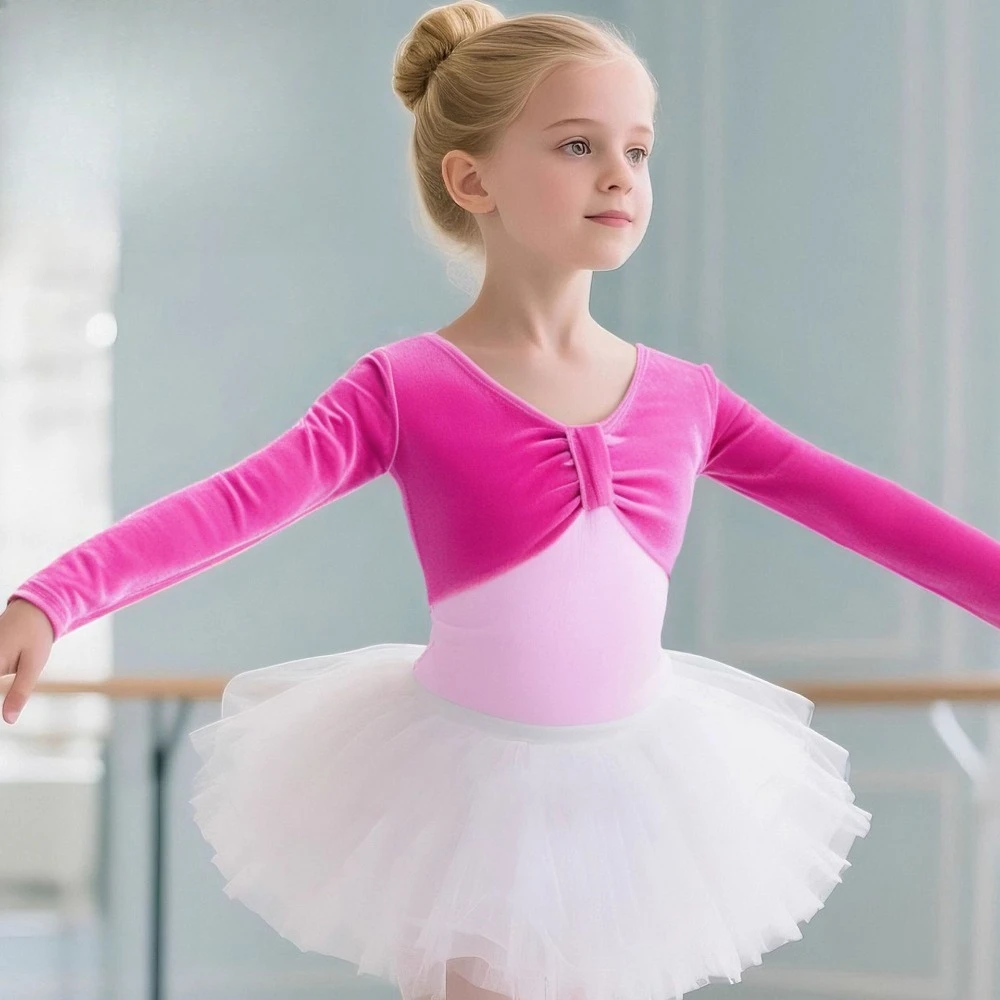 Girls Velvet Ballet Leotard Kids Long Sleeve Dance Gymnastics Bodysuit Children Figure Training Exam Wear Autumn Winter Clothing
Girls Velvet Ballet Leotard Kids Long Sleeve Dance Gymnastics Bodysuit Children Figure Training Exam Wear Autumn Winter Clothing