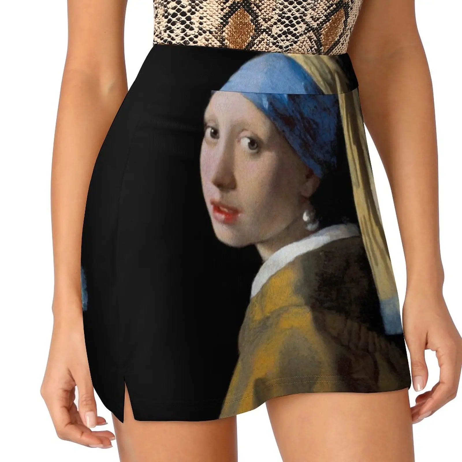 Vermeer : Vintage 1700 Girl With A Pearl Earring Painting Women's skirt With Pocket Vintage Skirt Printing A Line Skirts Summer
Vermeer : Vintage 1700 Girl With A Pearl Earring Painting Women's skirt With Pocket Vintage Skirt Printing A Line Skirts Summer