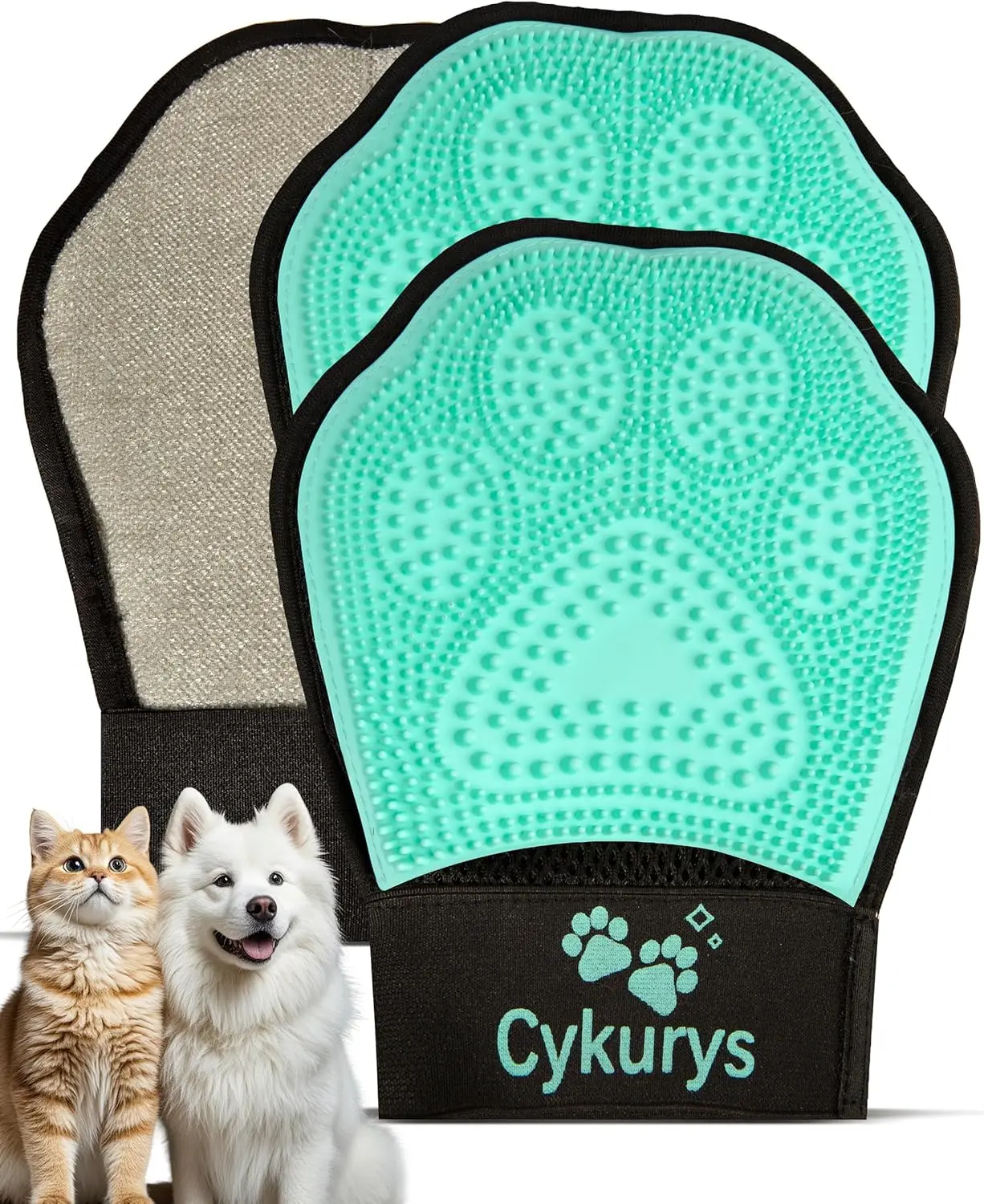 2-in-1 Pet Hair Removal Glove for Dogs & Cats, Double-Sided Grooming Tool with Silicone Brush for Deshedding
2-in-1 Pet Hair Removal Glove for Dogs & Cats, Double-Sided Grooming Tool with Silicone Brush for Deshedding