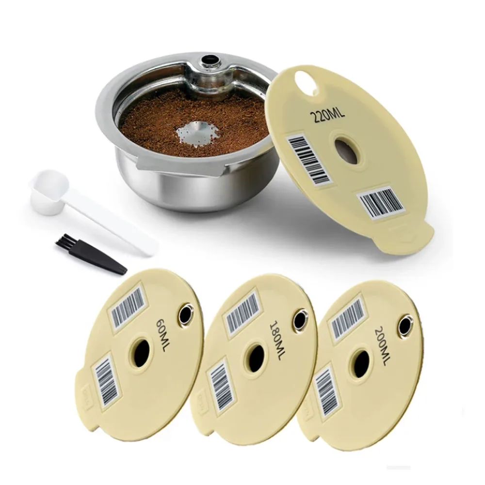 Многоразовая капсула для кофе iCafilas для Bosch Tassimo Brewer с силиконовой крышкой, набор фильтров, Кофеварка из нержавеющей стали
Многоразовая капсула для кофе iCafilas для Bosch Tassimo Brewer с силиконовой крышкой, набор фильтров, Кофеварка из нержавеющей стали