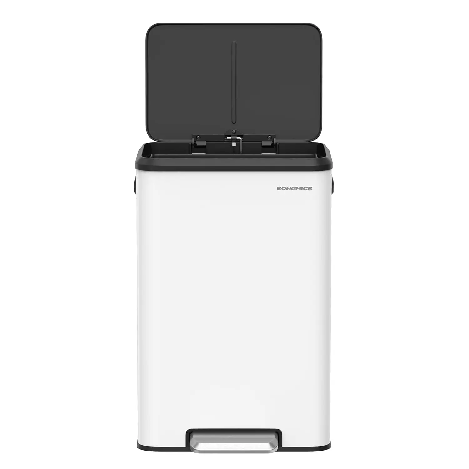 40L Kitchen Trash Can with Foot Pedal, Soft Close Lid, Stainless Steel
40L Kitchen Trash Can with Foot Pedal, Soft Close Lid, Stainless Steel