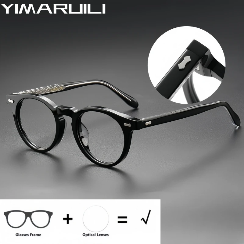 YIMARUILI Retro Round Blue Light Blocking Reading Glasses Men and Women Optical Prescription Myopia Hyperopia Progressive Lens
YIMARUILI Retro Round Blue Light Blocking Reading Glasses Men and Women Optical Prescription Myopia Hyperopia Progressive Lens