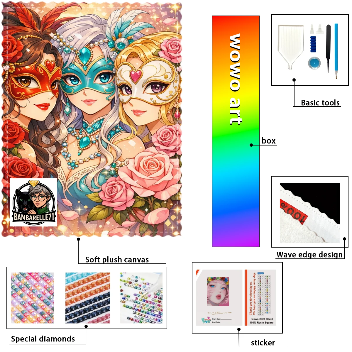 【BAMBARELLE71 Diamond Art】La fiesta de la bruja Resin FD &AB &CR & MT are dazzlingly intertwined With flocking
【BAMBARELLE71 Diamond Art】La fiesta de la bruja Resin FD &AB &CR & MT are dazzlingly intertwined With flocking