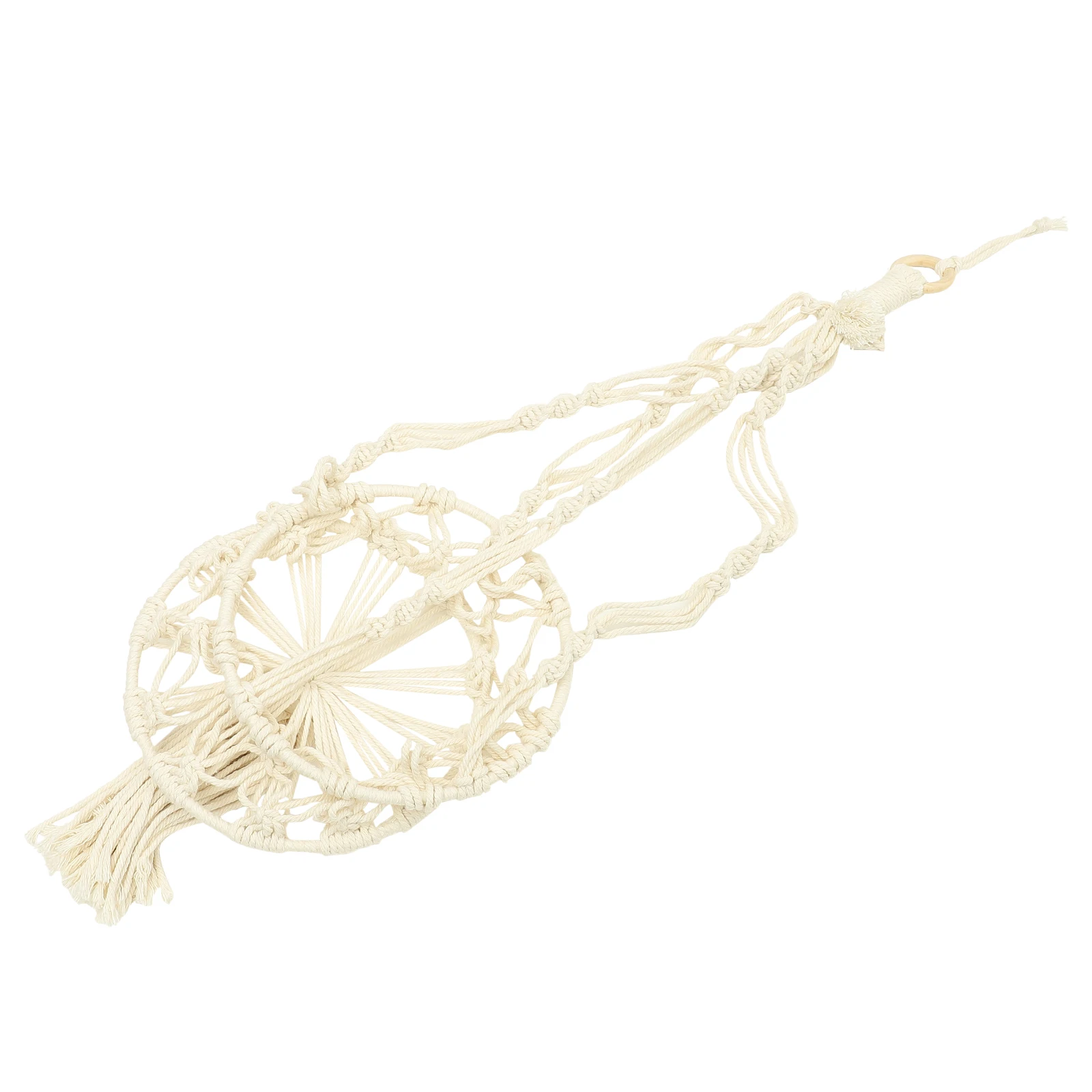 Cotton Rope Hanging Basket 20CM Iron Ring H made Macrame Storage Kitchen Fruits Vegetables Decor Boho Style Wall Hanging Plant
Cotton Rope Hanging Basket 20CM Iron Ring H made Macrame Storage Kitchen Fruits Vegetables Decor Boho Style Wall Hanging Plant