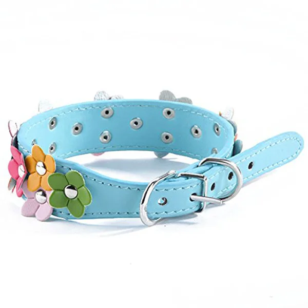 Adjustable Blue Pet Dog Cat Collar Fashion Flower Decor Safety 30-36cm 1181-1417inch Durable PU D Ring Pet Collar
Adjustable Blue Pet Dog Cat Collar Fashion Flower Decor Safety 30-36cm 1181-1417inch Durable PU D Ring Pet Collar