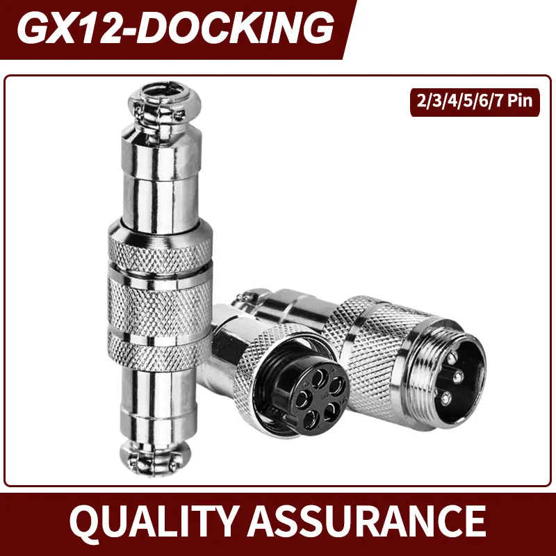 1 Set GX12 Docking Aviation Plug 2/3/4/5/6/7 Pin Male & Female Waterproof Thread Butt Joint Connector & Socket Circular 12MM
1 Set GX12 Docking Aviation Plug 2/3/4/5/6/7 Pin Male & Female Waterproof Thread Butt Joint Connector & Socket Circular 12MM