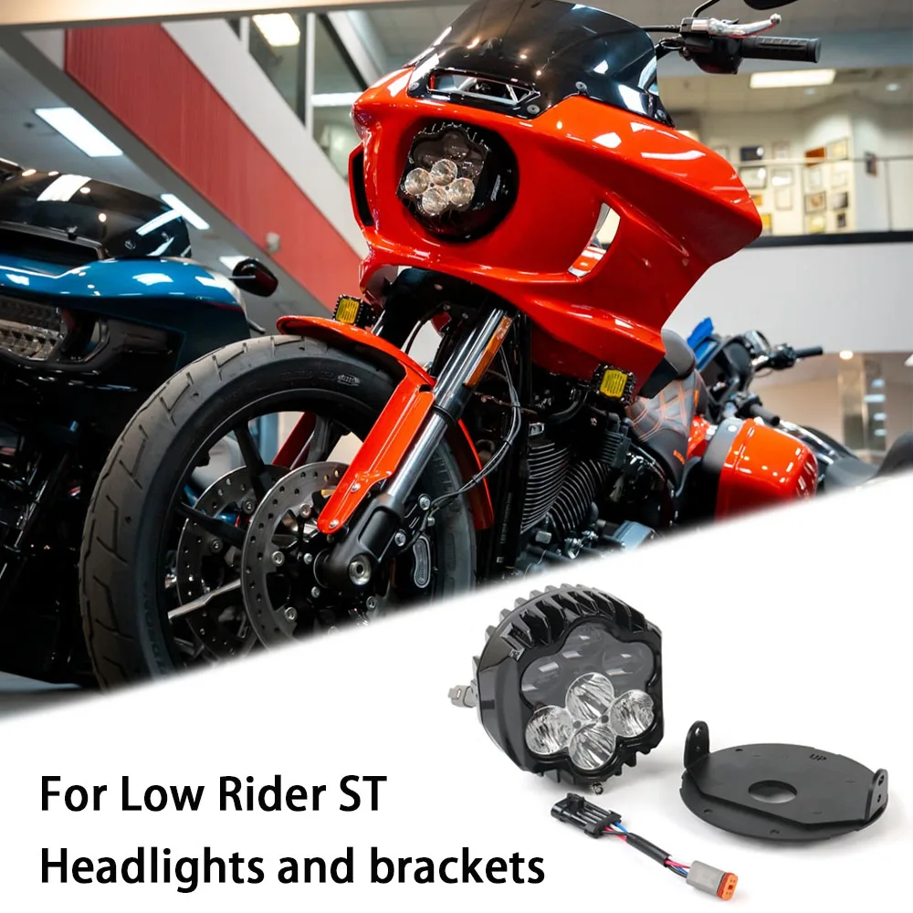 Motorcycle LED Headlights Assembly High-Low Beam Front Lamps with DRL For Harley M8 Softail Low Rider ST FXRST 117 El Diablo
Motorcycle LED Headlights Assembly High-Low Beam Front Lamps with DRL For Harley M8 Softail Low Rider ST FXRST 117 El Diablo