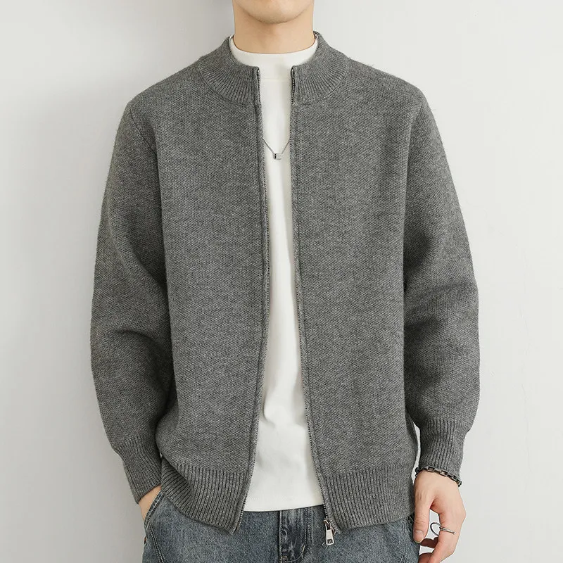 High-End Zipper Knitted Open Cardigan Jaet Men's Casual Loose Heavyweight Sweater M Apparel Jaet round Ne Long Sve
High-End Zipper Knitted Open Cardigan Jaet Men's Casual Loose Heavyweight Sweater M Apparel Jaet round Ne Long Sve