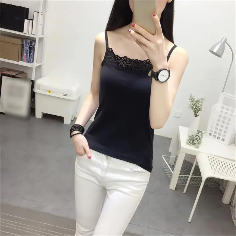 652F for Tank Tops for Women Summer Crop Tops All-matching Lace Camis
652F for Tank Tops for Women Summer Crop Tops All-matching Lace Camis