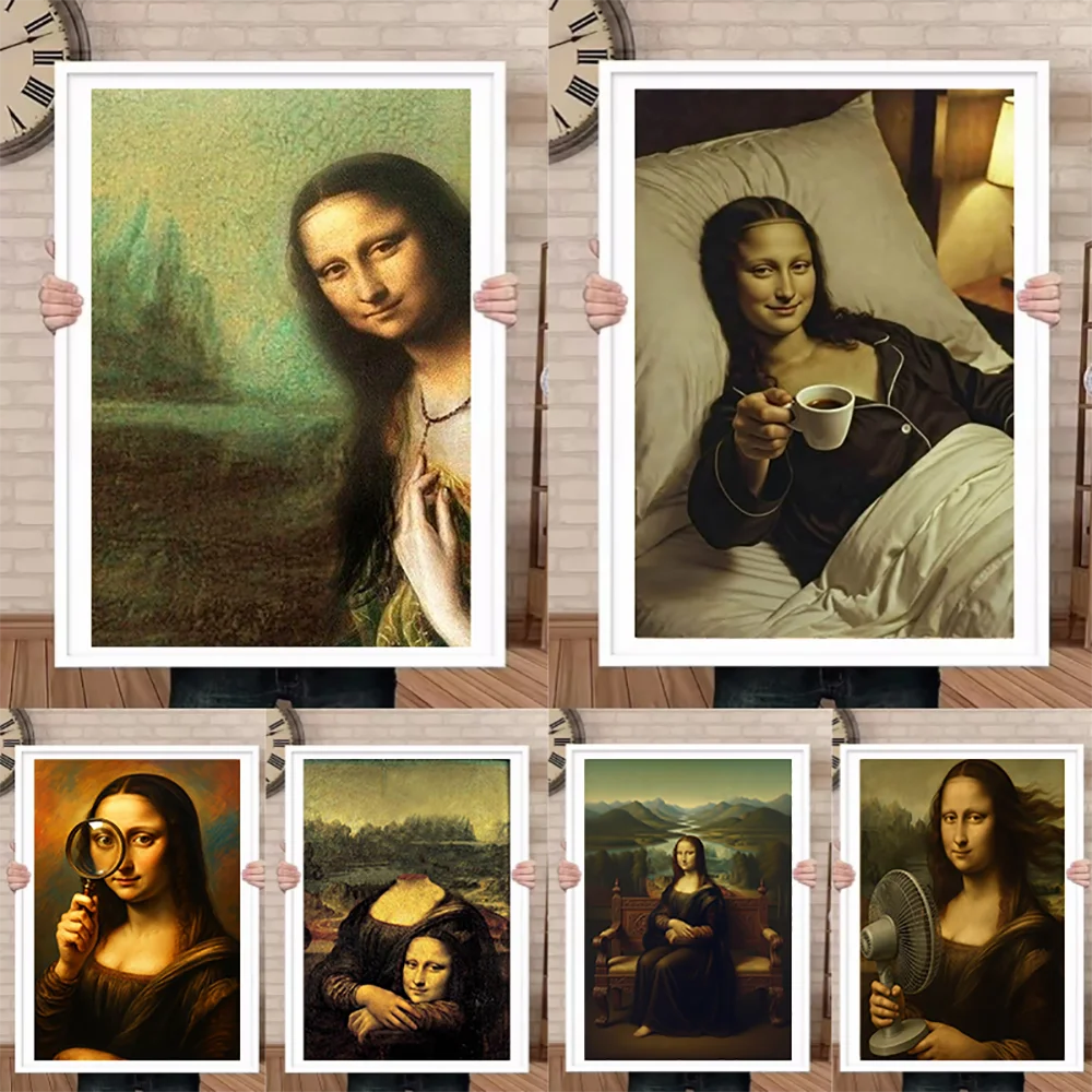 Vintage Humor Mona Lisa Drink Coffee Canvas Painting Funny Famous Portrait Bathroom Poster and Prints Wall Pictures Home Decor
Vintage Humor Mona Lisa Drink Coffee Canvas Painting Funny Famous Portrait Bathroom Poster and Prints Wall Pictures Home Decor