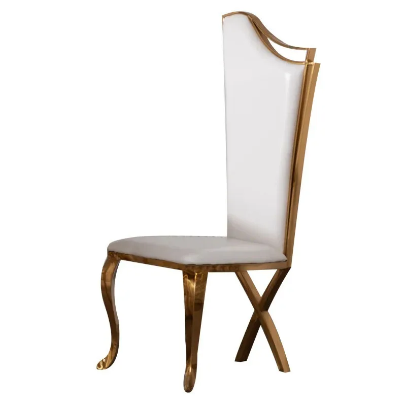 Nordic Light Luxury Dining Chairs High Backrest Leather Chair Dining Room Furniture Home Stainless Steel Golden Leg Accent Chair
Nordic Light Luxury Dining Chairs High Backrest Leather Chair Dining Room Furniture Home Stainless Steel Golden Leg Accent Chair