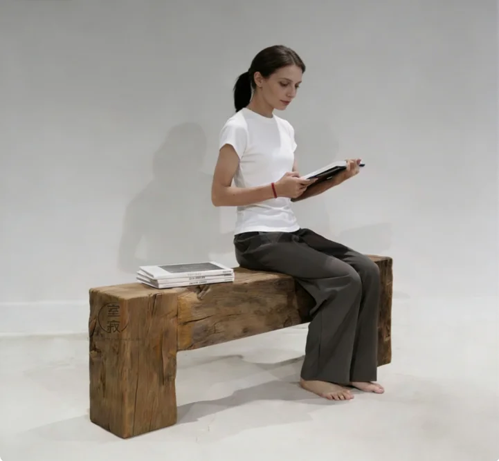 #d% Wabi-sabi Handmade Solid Wood Retro Craftsmanship Multi-scene Versatile Use Console Table Bench Geometric Solid Wood Bench
#d% Wabi-sabi Handmade Solid Wood Retro Craftsmanship Multi-scene Versatile Use Console Table Bench Geometric Solid Wood Bench