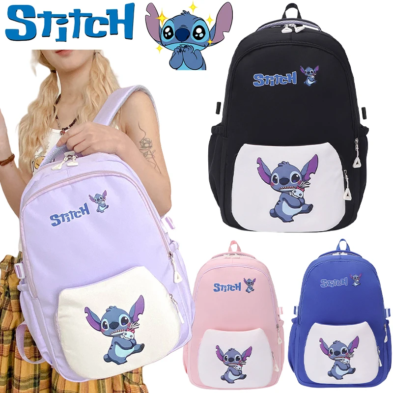 Disney Stitch Cartoon Casual Backpack Anime Men Women Fashion Large Capacity Travel Rucksack Student Schoolbag Mochila Gifts
Disney Stitch Cartoon Casual Backpack Anime Men Women Fashion Large Capacity Travel Rucksack Student Schoolbag Mochila Gifts