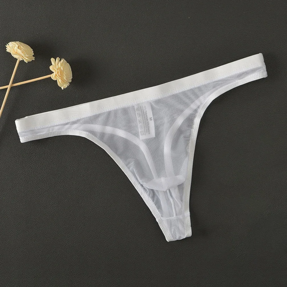 Men's Fashion Sexy Breathable Underwear T-Back Comfortable G-String Solid Color Briefs See Through Seamless Classic Man Lingerie
Men's Fashion Sexy Breathable Underwear T-Back Comfortable G-String Solid Color Briefs See Through Seamless Classic Man Lingerie