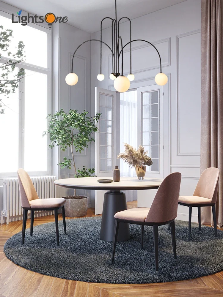 Nordic minimalist living room restaurant lamp creative personality study cafe clothing store art chandelier
Nordic minimalist living room restaurant lamp creative personality study cafe clothing store art chandelier