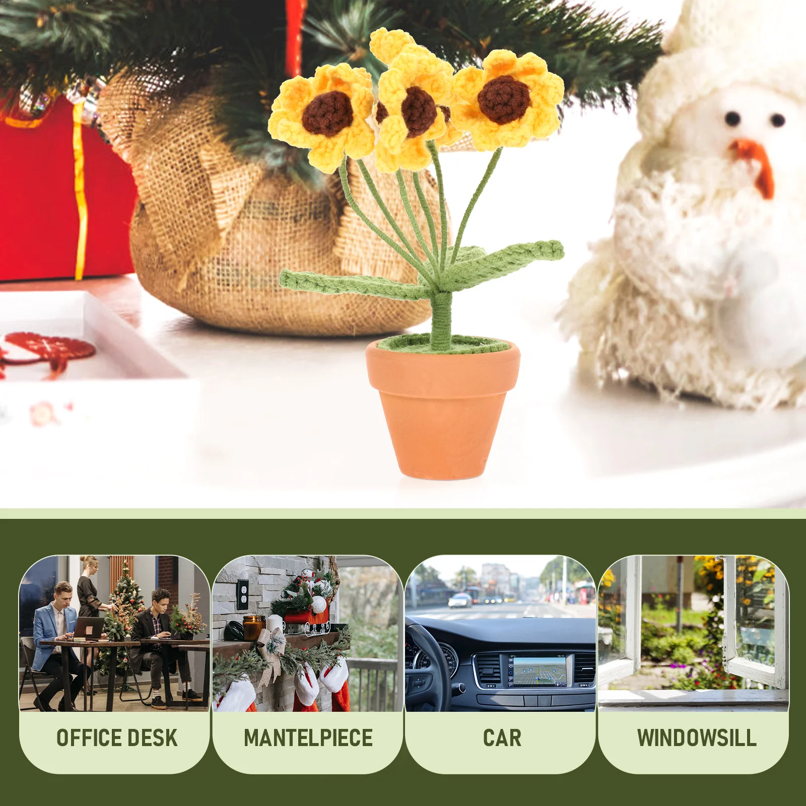 Artificial Flower Ornament Crochet Woven Bonsai Mini Potted Plant Home Office Car Decor Desktop Gift For Family Friends Lover
Artificial Flower Ornament Crochet Woven Bonsai Mini Potted Plant Home Office Car Decor Desktop Gift For Family Friends Lover