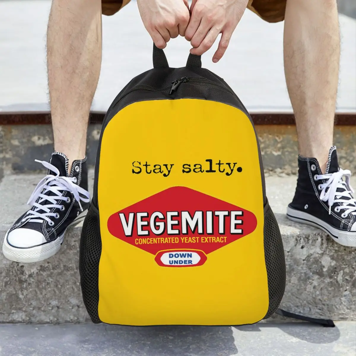Рюкзак Stay Salty Vegemite, рюкзак большой емкости, детская сумка для книг, школьная сумка, сумки на плечо для мужчин и женщин
Рюкзак Stay Salty Vegemite, рюкзак большой емкости, детская сумка для книг, школьная сумка, сумки на плечо для мужчин и женщин