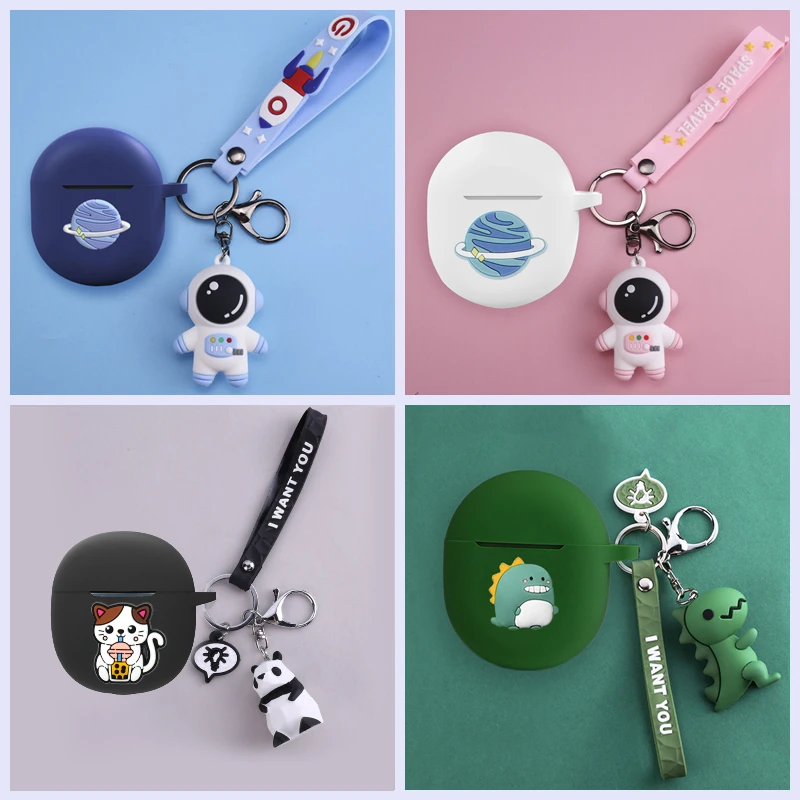 For Realme Buds Air 2 Cases Cartoon Dinosaur /Cute Panda Earphones Silicone Protect Cover with keychain lanyard Accessories box
For Realme Buds Air 2 Cases Cartoon Dinosaur /Cute Panda Earphones Silicone Protect Cover with keychain lanyard Accessories box