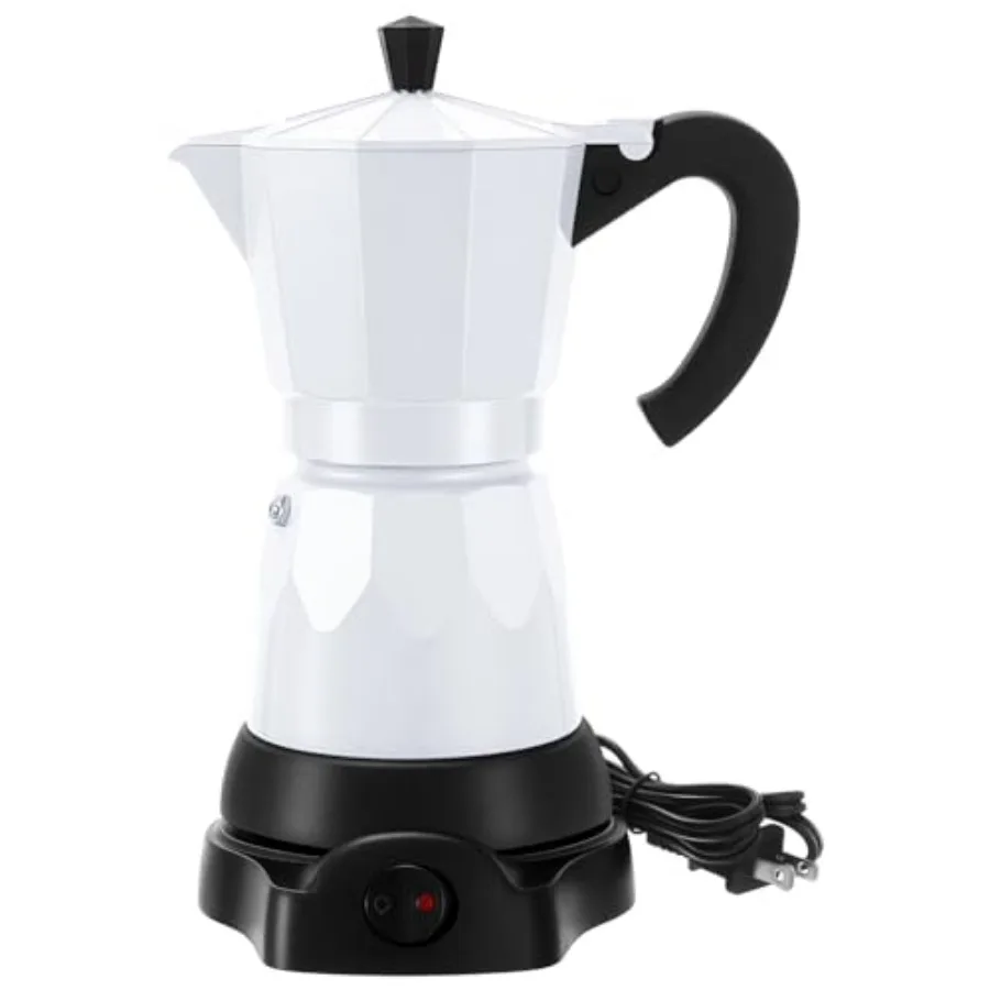 Coffee Pot 6 Cup Electric Espresso Coffee Maker Italian Moka Maker 300ml Portable Aluminum Espresso Machine Cafetera Moka Pot w
Coffee Pot 6 Cup Electric Espresso Coffee Maker Italian Moka Maker 300ml Portable Aluminum Espresso Machine Cafetera Moka Pot w