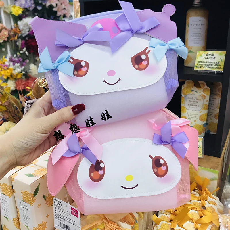 Japanese sanrio my melody kuromi cute bow love eye transparent mesh storage makeup bag animation lady birthday gift
Japanese sanrio my melody kuromi cute bow love eye transparent mesh storage makeup bag animation lady birthday gift