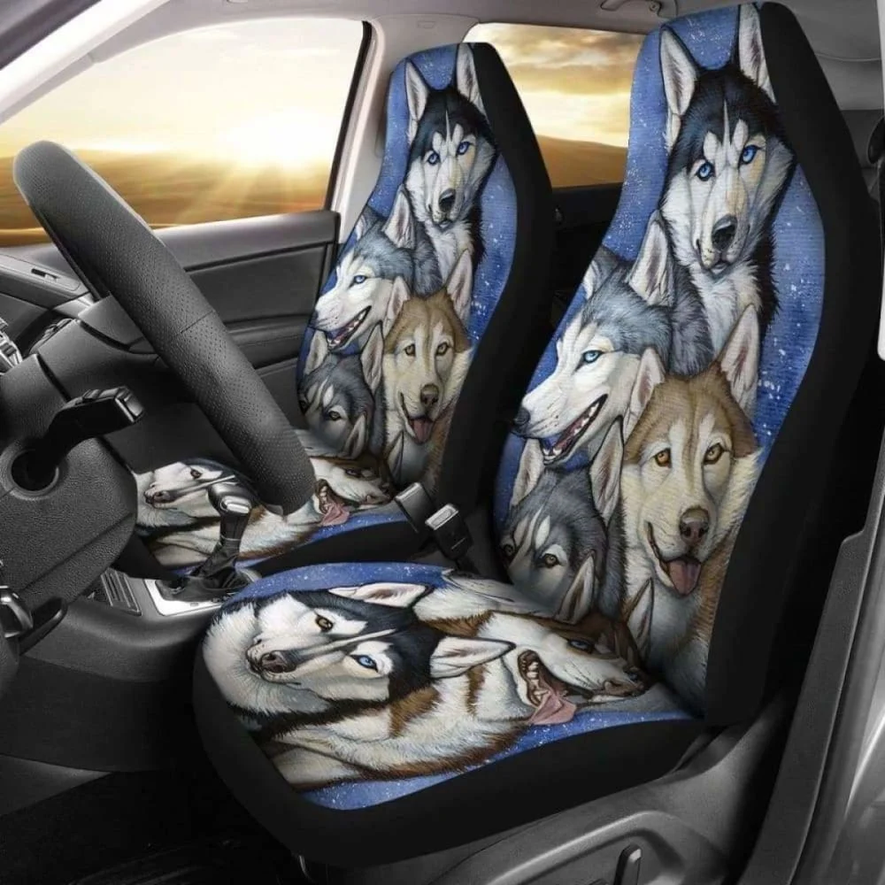 Husky Family Dogs Pets Animals Car Seat Covers,Pack of 2 Universal Front Seat Protective Cover
Husky Family Dogs Pets Animals Car Seat Covers,Pack of 2 Universal Front Seat Protective Cover