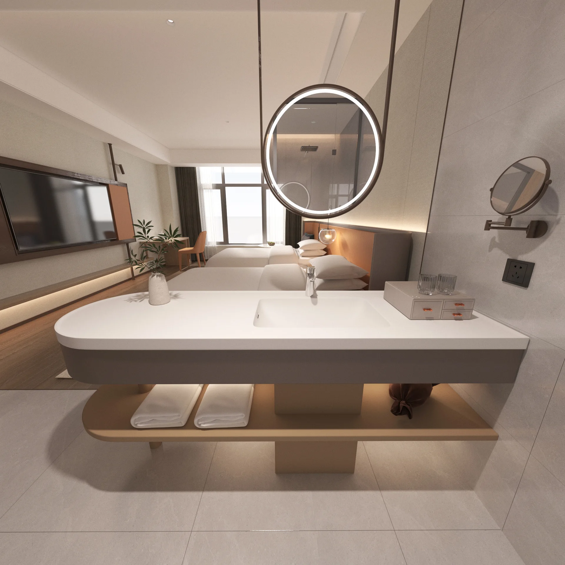 Hotel B&B bar washbasin seamless artificial stone integrated basin acrylic floating arc island washbasin
Hotel B&B bar washbasin seamless artificial stone integrated basin acrylic floating arc island washbasin