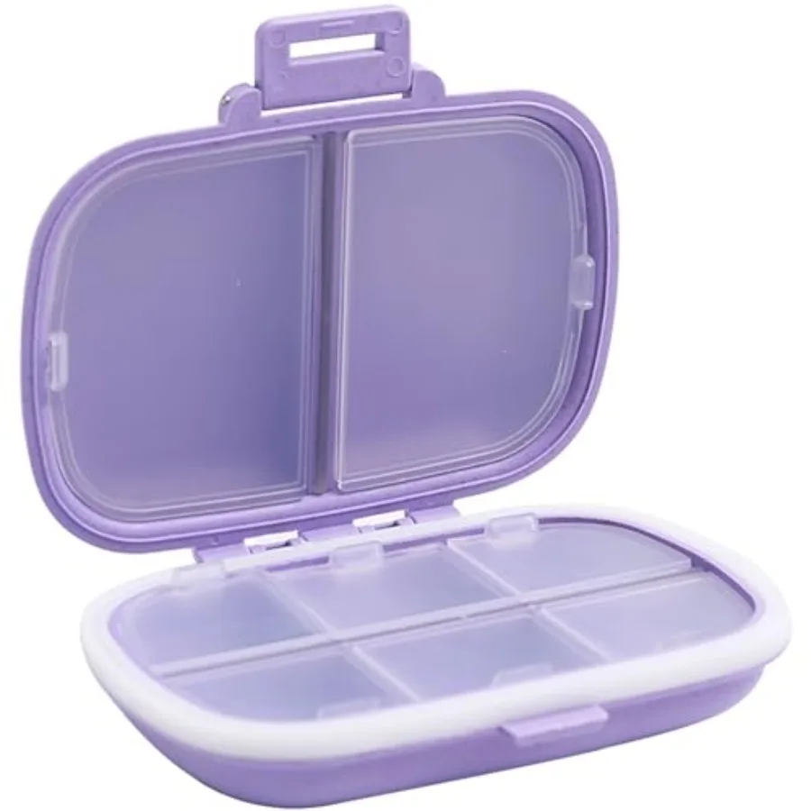8 Cpartmen Travel Pill Organizer, Daily Pill Cae mall Pill Box for Pocket Pure, Pable Pill Container Medicine Organizer Purple
8 Cpartmen Travel Pill Organizer, Daily Pill Cae mall Pill Box for Pocket Pure, Pable Pill Container Medicine Organizer Purple