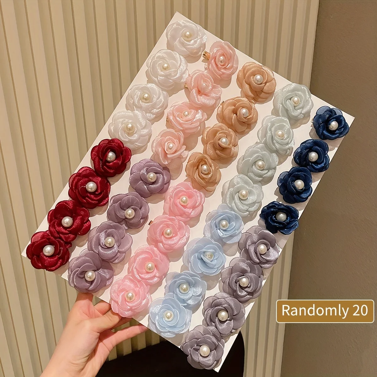 20Pcs for Women, Various Colors, Fashionable and Elegant, Bohemian Style, Imitation Pearl Inlaid, Flower-Shaped Hairpin, Suitabl
20Pcs for Women, Various Colors, Fashionable and Elegant, Bohemian Style, Imitation Pearl Inlaid, Flower-Shaped Hairpin, Suitabl