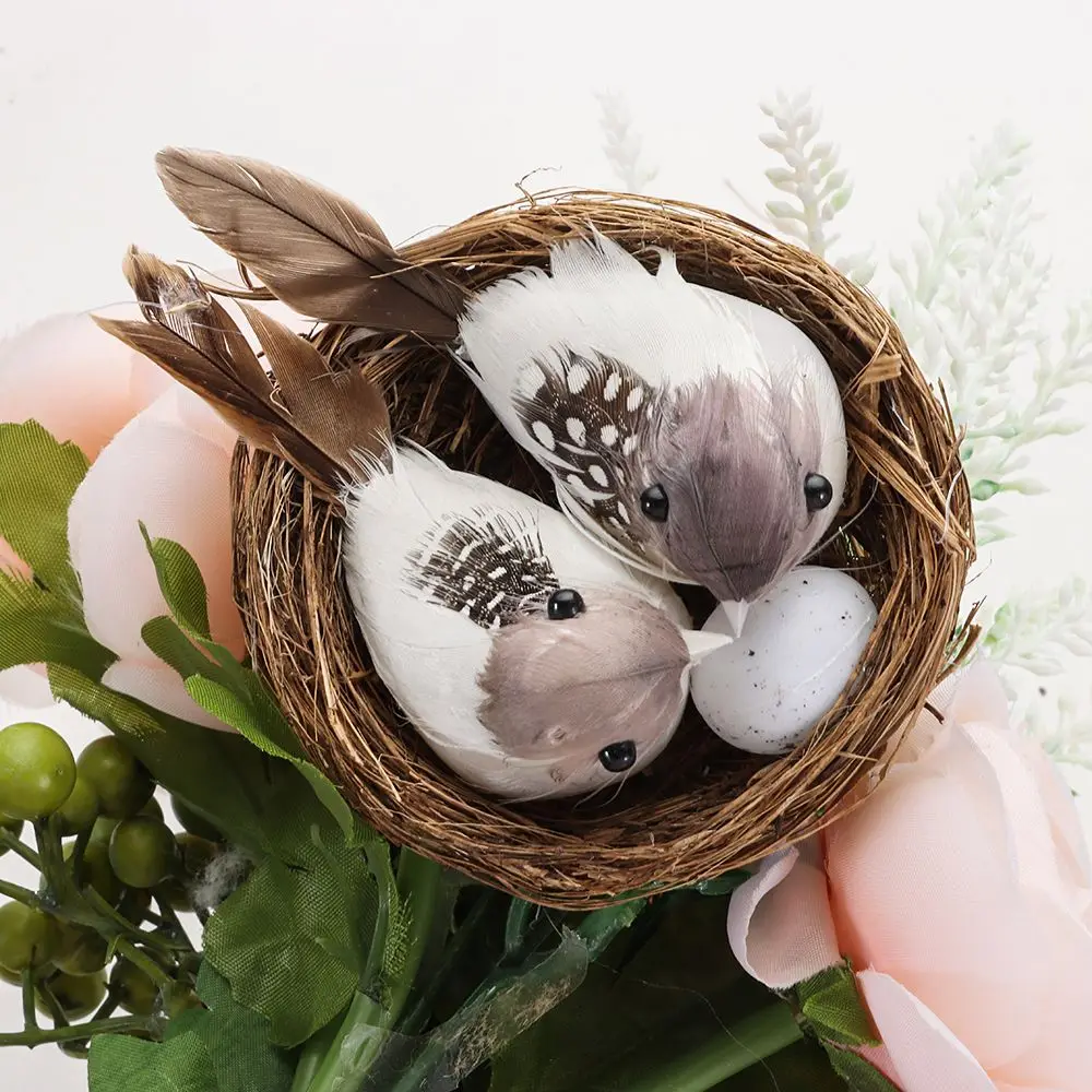 Lawn Decor Garden Craft Home House Decoration Handmade Nature Birds Egg Artificial Craft Birds Bird Nest Realistic Feathered
Lawn Decor Garden Craft Home House Decoration Handmade Nature Birds Egg Artificial Craft Birds Bird Nest Realistic Feathered