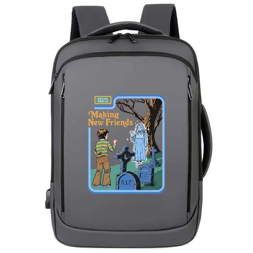 Social Skills Making New Friends Print Backpack Lady Waterproof Women Man College Laptop School Bags Cute Girl Cool Rucksack
Social Skills Making New Friends Print Backpack Lady Waterproof Women Man College Laptop School Bags Cute Girl Cool Rucksack