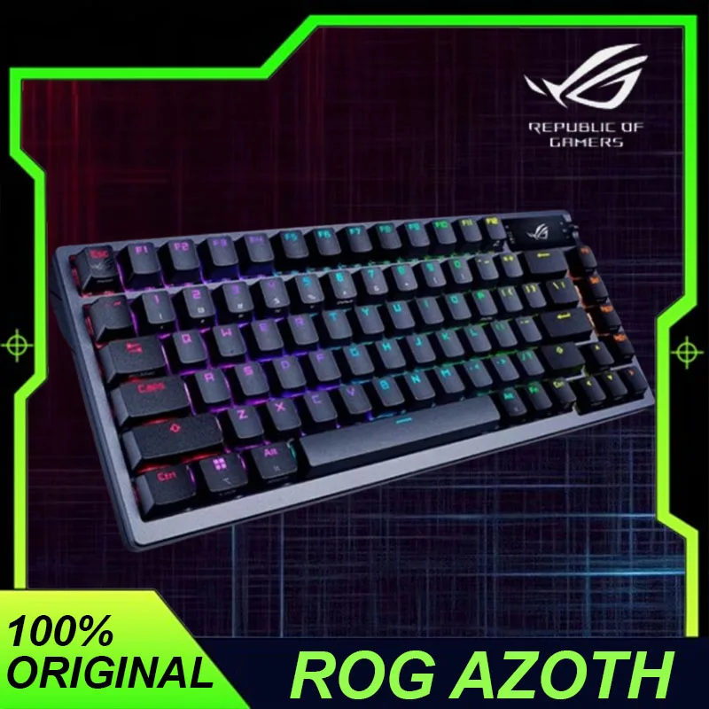ROG AZOTH Mechanical Keyboard Wireless Buletooth 3mode Hot Swap Gasket RGB Customized OLED Rotating Switch PC Gaming Keyboards
ROG AZOTH Mechanical Keyboard Wireless Buletooth 3mode Hot Swap Gasket RGB Customized OLED Rotating Switch PC Gaming Keyboards
