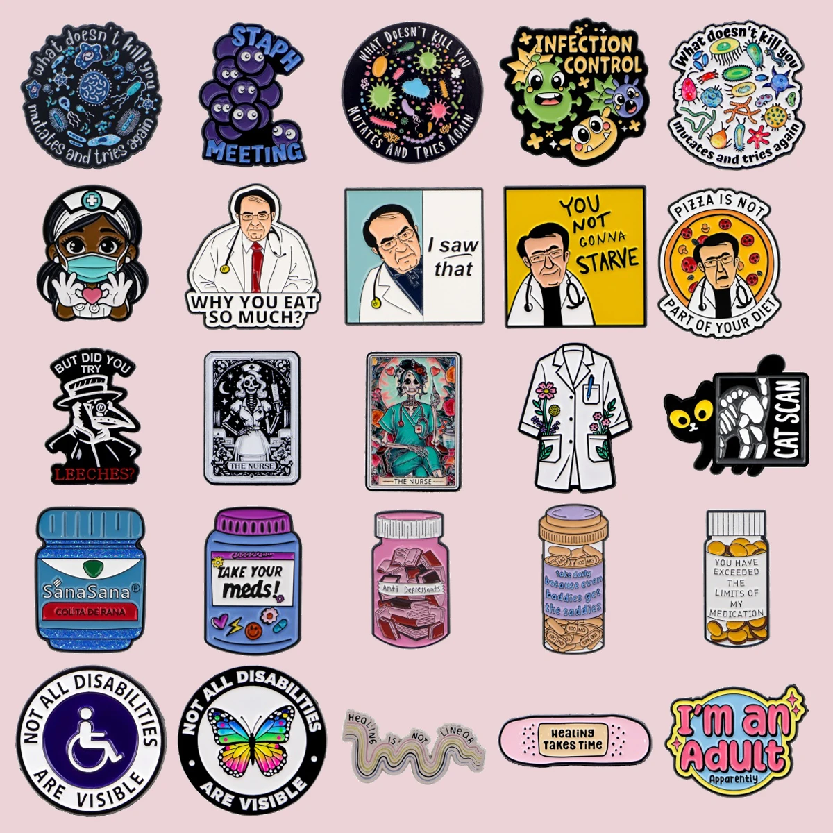 Nurse Doctor Enamel Brooches Invisible Disability Awareness Lapel Pin For Clothing Accessories Fashion Jewelry Gifts
Nurse Doctor Enamel Brooches Invisible Disability Awareness Lapel Pin For Clothing Accessories Fashion Jewelry Gifts