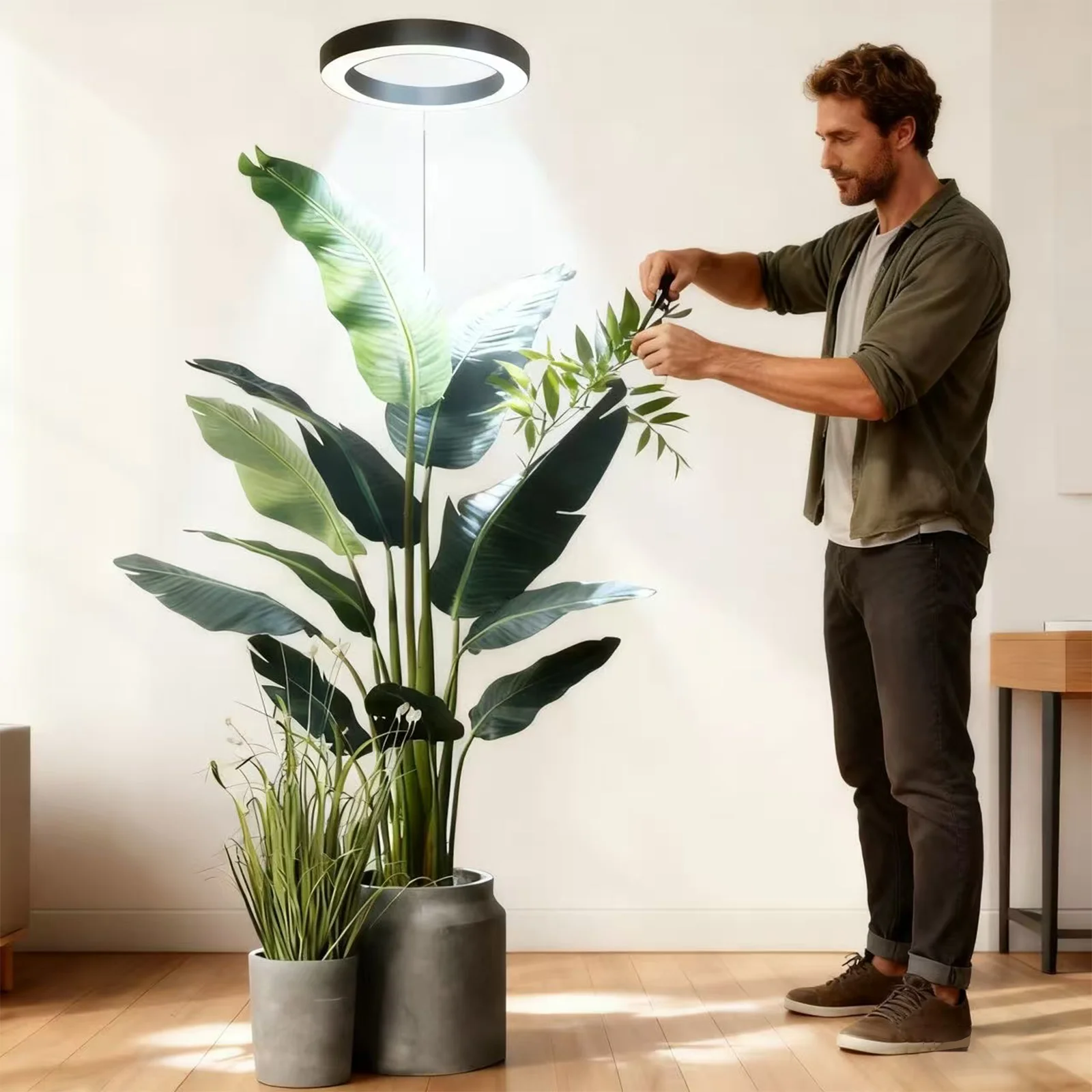 Grow Lights for Indoor Plants,LED Full Spectrum Plant Light, Height Adjustable,3/9/12H Timer, 3 Spectral Modes,10 Dimmable Level
Grow Lights for Indoor Plants,LED Full Spectrum Plant Light, Height Adjustable,3/9/12H Timer, 3 Spectral Modes,10 Dimmable Level